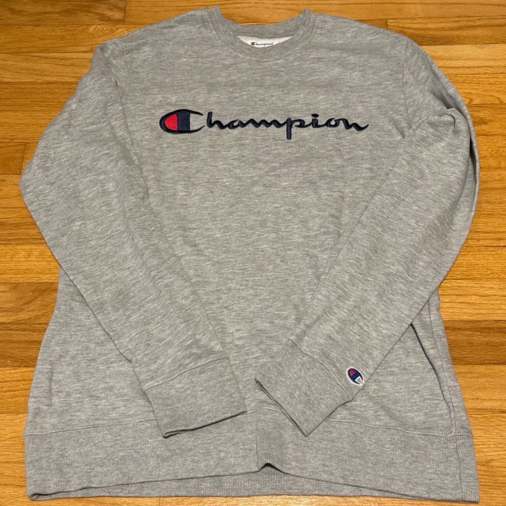 Unisex Champion Gray Sweatshirt